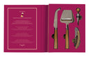 Easy Life | Set 4 pezzi - Coltello, Affetta Formaggio, Apribottiglie e Tappo in box regalo Gift Novels