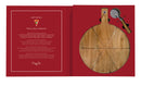 Easy Life | Set 2 pezzi - Tagliere Pizza in Acacia e Tagliapizza in box regalo Gift Novels