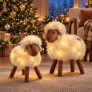 L'Oca Nera | Pecorella Decorativa Natalizia con Luce Led 2 Dimensioni