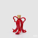 EDG Enzo De Gasperi | Decoro Portacandela con Fiocco Natalizio