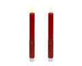 Kaemingk | Set 2 Candele LED Dinner Candle Glitter Effetto Fiamma Realistica