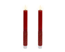 Kaemingk | Set 2 Candele LED Dinner Candle Glitter Effetto Fiamma Realistica