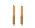 Kaemingk | Set 2 Candele LED Dinner Candle Glitter Effetto Fiamma Realistica