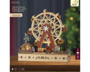 Kaemingk | Scenario Natalizio con Ruota Panoramica Luci LED e Musica