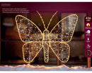 Kaemingk | Decorazione Farfalla Luminosa con Micro LED – Effetto Flash e Luce Calda