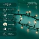 Kaemingk | Festone di Luci Twinkle 2000 Led - Luce Calda Bianca per esterni