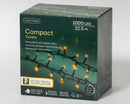 Kaemingk | Festone di Luci Twinkle 1000 Led - Luce Calda e Bianca Classica per esterni