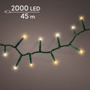 Kaemingk | Festone di Luci Twinkle 2000 Led - Luce Bianca e Calda Classica per esterni