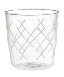Set Bicchieri Lollipop 6 pz. vetro con decoro Fatti a mano Galbiati