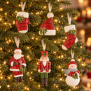 L'Oca Nera | Decoro da Appendere Natale  Funny & Red - 6 Decori