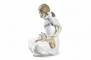 NAO by Lladró | Scultura “Latte ai Gattini” in Porcellana