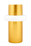 Fade Maison | Vaso Cilindrico Gabrielle Oro e Bianco