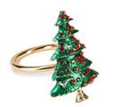 Fade Maison | Set 6 Legatovagliolo Albero in Metallo e Strass Natale 2025