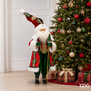 EDG Enzo De Gasperi | Decoro Babbo Natale con Bastone H H 98 cm.