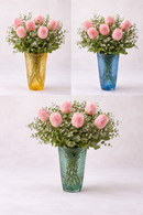 EDG Enzo De Gasperi | Fiore Artificiale Protea Olis con Ramo e 8 Foglie