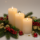 EDG Enzo De Gasperi |  Set 3 pz candela LED stile soffio Natale