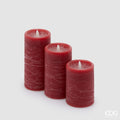 EDG Enzo De Gasperi |  Set 3 pz candela LED stile soffio Natale