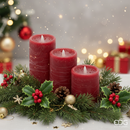 EDG Enzo De Gasperi |  Set 3 pz candela LED stile soffio Natale