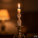 EDG Enzo De Gasperi | Candela Fiamma a Stelo H 27 cm.