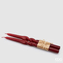 EDG Enzo De Gasperi | Set 2 Candele Swirl a Stelo H 30 cm.