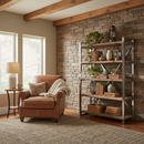 Libreria Madera in legno riciclato con Struttura Metallo