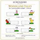 Ichendorf Milano | Set 2 pz. Portacandela Tealight Natale Woodland Tales - 3 Decori