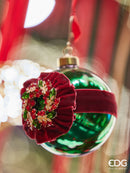 EDG Enzo De Gasperi | Palla decorativa in vetro con gemme Natale 2025