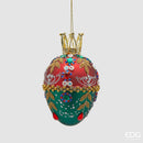 EDG Enzo De Gasperi | Uovo decorativo in vetro stile boheme Natale 2025