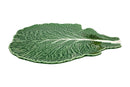 Bordallo - Pinheiro Piatto Foglia in ceramica | Couve - Verde
