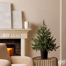 EDG Enzo De Gasperi | Albero di Natale Pino argentato con vaso H 90 cm