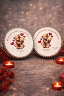 Madame Fioccò | Tamburello Pon Pon Love Ø 18 cm. San Valentino