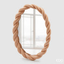 EDG Enzo De Gasperi Specchio Torchon con cornice in resina