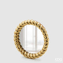 EDG Enzo De Gasperi | Specchio torchon rotondo decorativo Natale