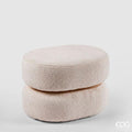 Pouf Boucle Ovale in Tessuto EDG Enzo De Gasperi