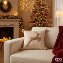EDG Enzo De Gasperi | Cuscino in tessuto con renna Natale