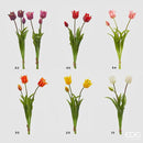 EDG Enzo De Gasperi | Fiore Artificiale Tulipano Olis con 3 Boccioli