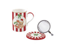 Easy Life | Box Set Tazza Mug 350 ml con infusore e coperchio Cozy Christmas