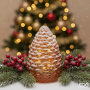 EDG Enzo De Gasperi | Pigna LED Natalizia in Vetro – 2 Colori e 3 Dimensioni