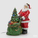 EDG Enzo De Gasperi | Babbo Natale LED con sacco, musica e movimento