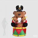 EDG Enzo De Gasperi | Decoro Orso Soldatino Gonfiabile con Led H 280 cm.