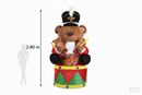 EDG Enzo De Gasperi | Decoro Orso Soldatino Gonfiabile con Led H 280 cm.