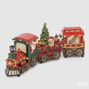 EDG Enzo De Gasperi | Treno con Babbo Natale in Poliresina Con Musica e LED