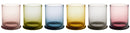 Set Bicchieri 6 pz. Timbro Vetro Multicolor Galbiati