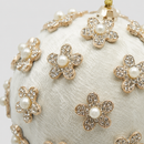 EDG Enzo De Gasperi | Palla decorativa con fiori Natale - 2 Dimensioni