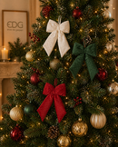 EDG Enzo De Gasperi | Fiocco Velluto Natalizio con Glitter