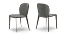 Set 2 pz. Sedia Struttura Metallo Seduta ecopelle Nancy ML Cattelan Italia