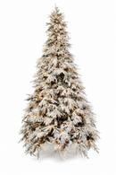 Fiori di Lena | Albero di Natale Innevato Mont Blanc con LED – 4 Altezze