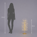 EDG Enzo De Gasperi | Faggio Natalizio Luminoso con base - 320 LED - H. 90 cm Luce Calda