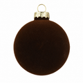 Kaemingk | Palline Natalizie in vetro - Effetto Floccato effetto velluto Ø 15 cm.