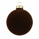 Kaemingk | Palline Natalizie in vetro - Effetto Floccato effetto velluto Ø 15 cm.